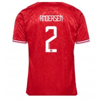 Dänemark Joachim Andersen #2 Fußballbekleidung Heimtrikot EM 2024 Kurzarm